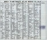 Index 2, Modoc County 1958
